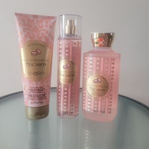 Peach prosecco macaron set